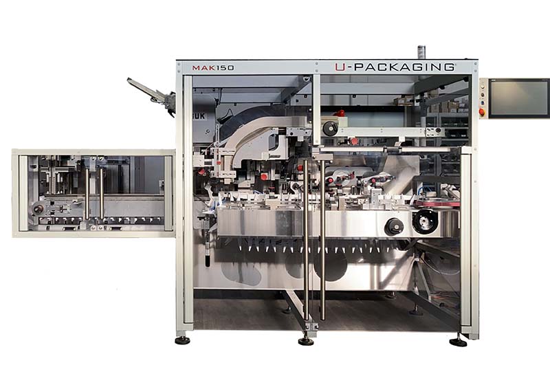 automatic cartoning machine mak 150 smart low per web automatic cartoning machine for pharma food and nutraceutical market